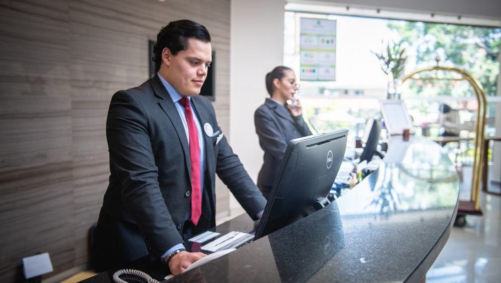 receptionist man